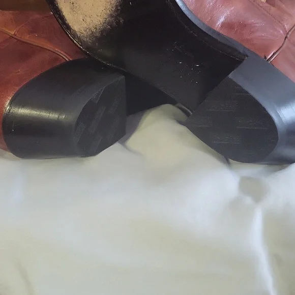 Tony Lama Blue Star Logo Leather Boots - Picture 5 of 6